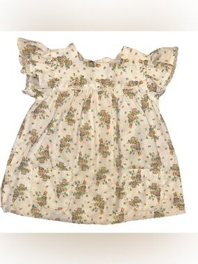 Vtg Handmade Toddler Dress 18-24 M Unique Lace Praire Cottage Little Jack Horner